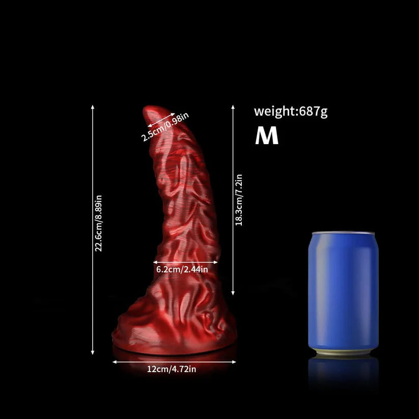 Scorpio Crimson Fantasy Dildo – Premium Fantasy Design Adult Silicone Dildo