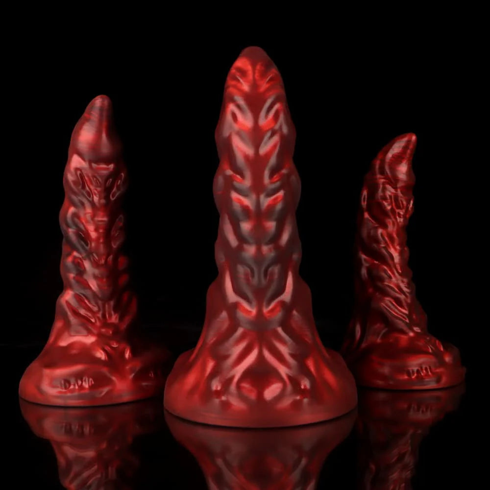 Scorpio Crimson Fantasy Dildo – Premium Fantasy Design Adult Silicone Dildo