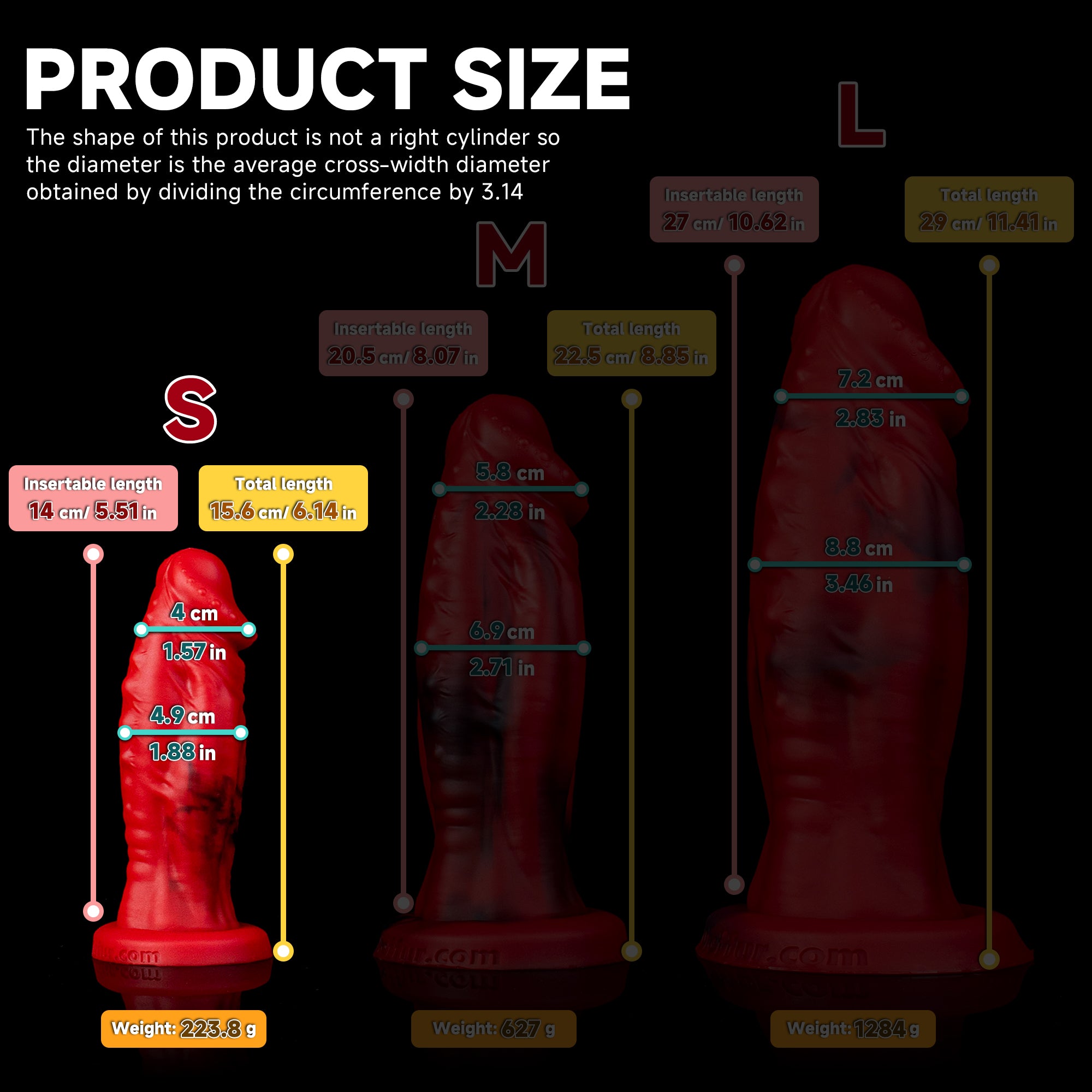 Sword Demon Giant Silicone Dildo – Realistic Texture with Suction Cup
