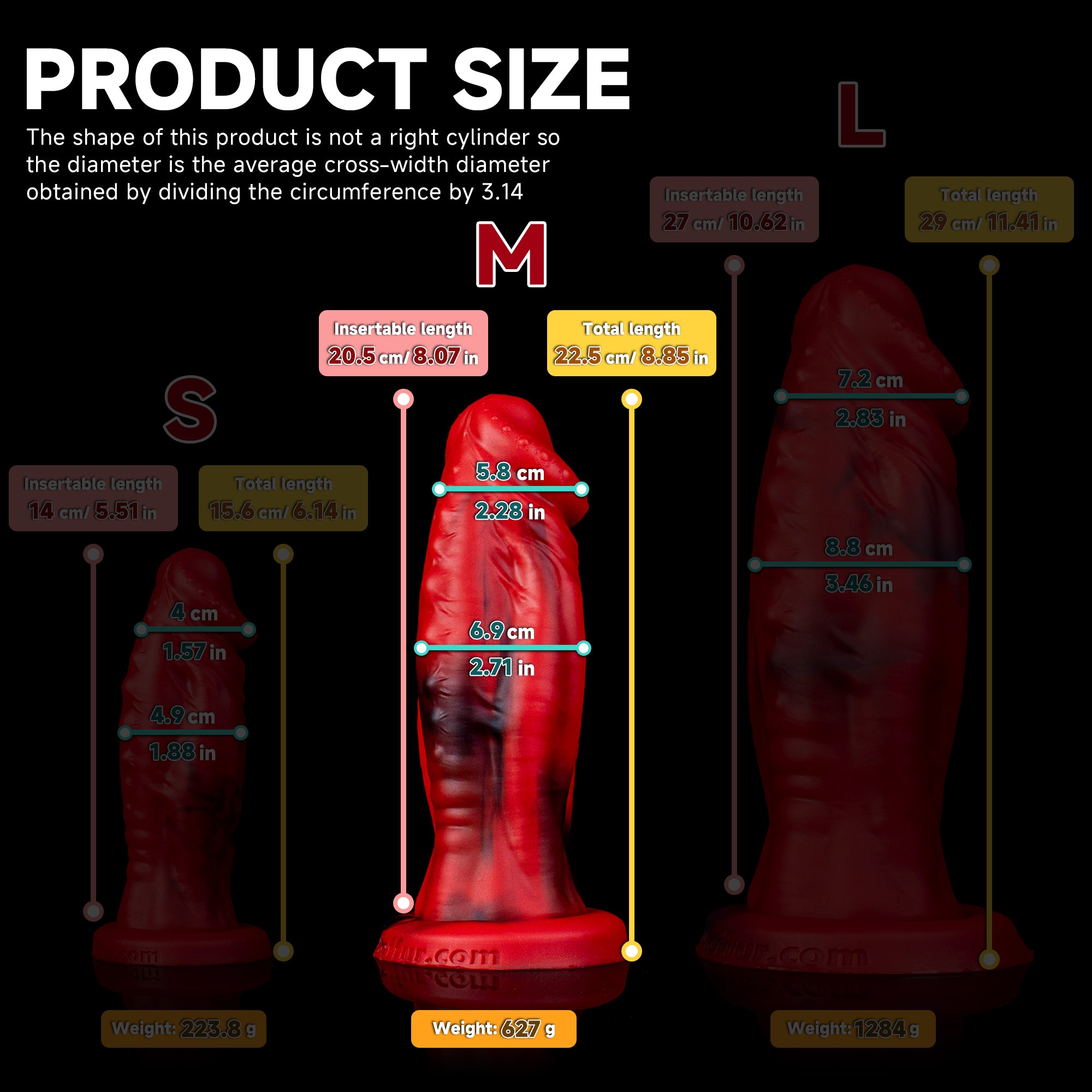 Sword Demon Giant Silicone Dildo – Realistic Texture with Suction Cup