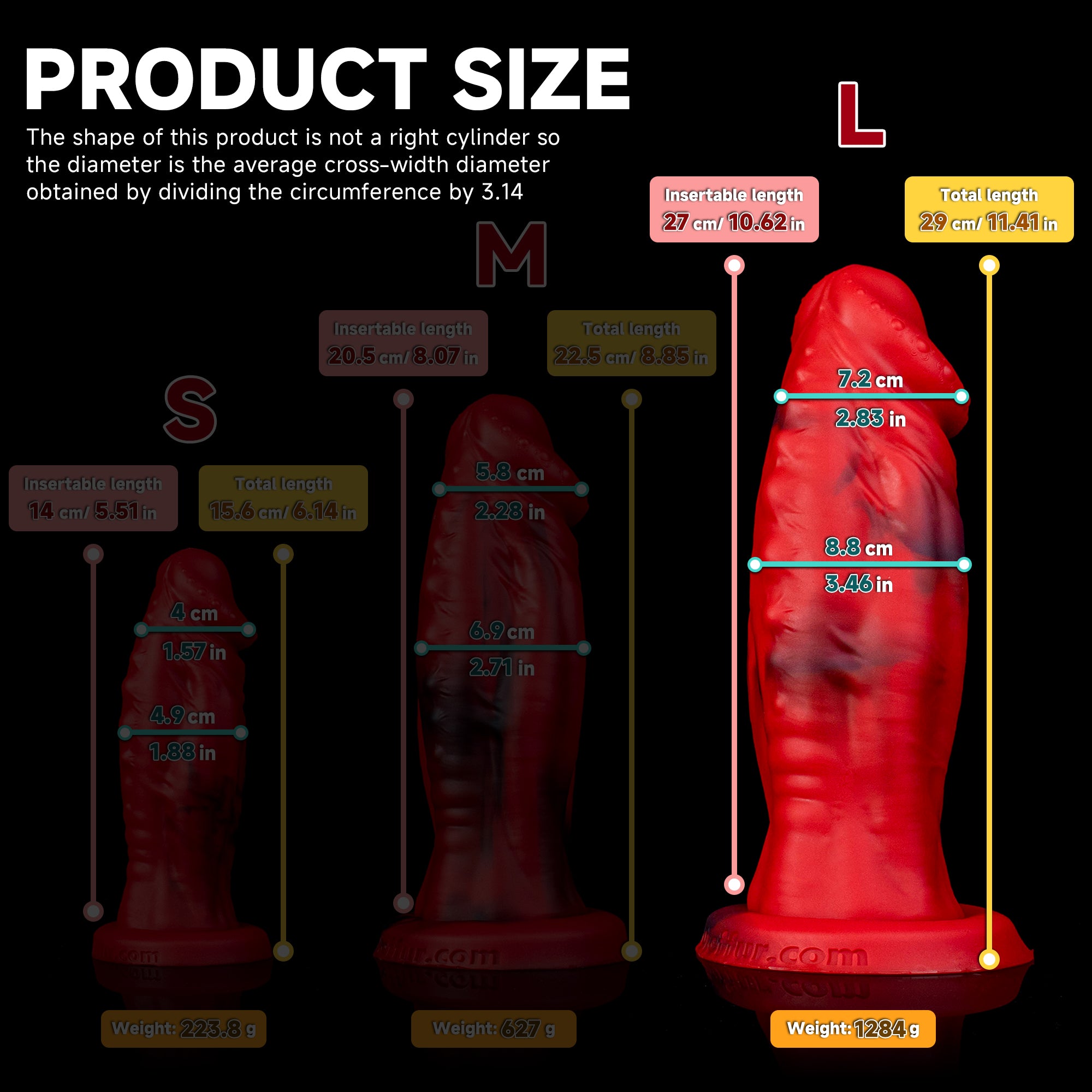 Sword Demon Giant Silicone Dildo – Realistic Texture with Suction Cup
