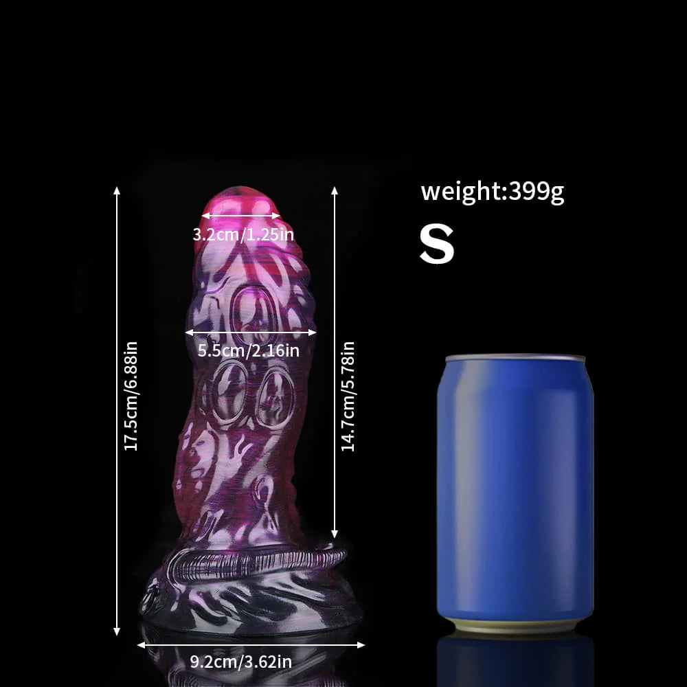 Taurus Black Purple Fantasy Dildo – Premium Silicone