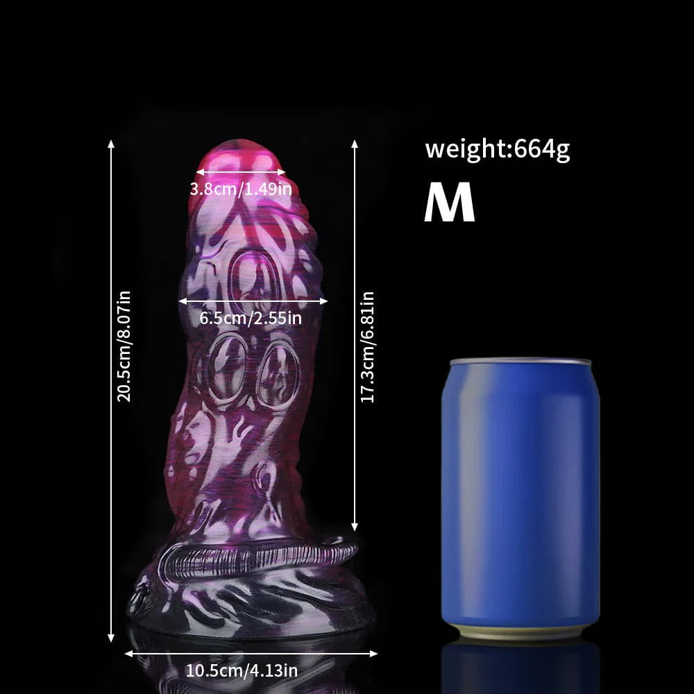 Taurus Black Purple Fantasy Dildo – Premium Silicone