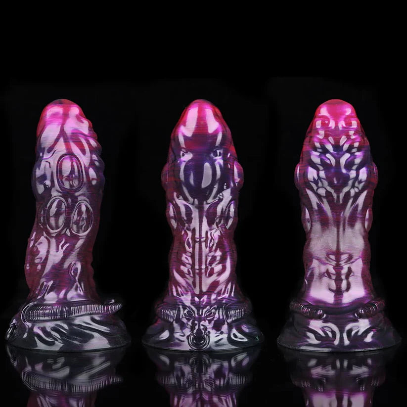Taurus Black Purple Fantasy Dildo – Premium Silicone