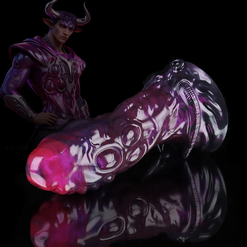 Taurus Black Purple Fantasy Dildo – Premium Silicone