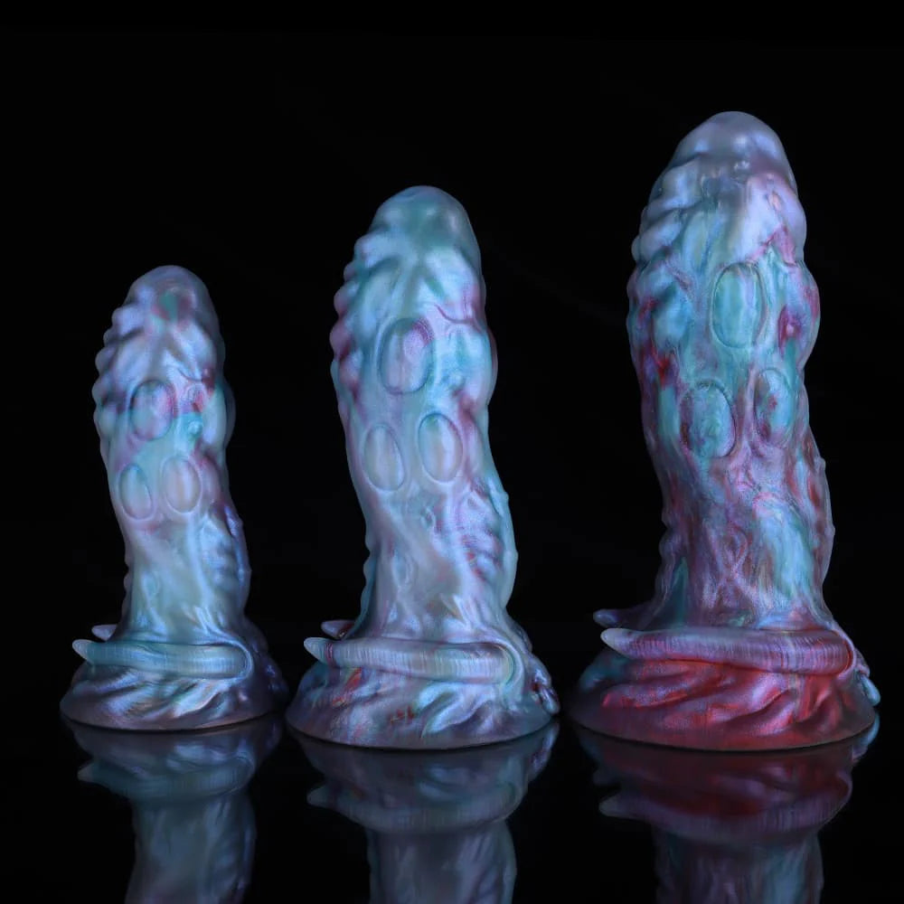 Taurus Blue Purple Gradient Knot Dildo