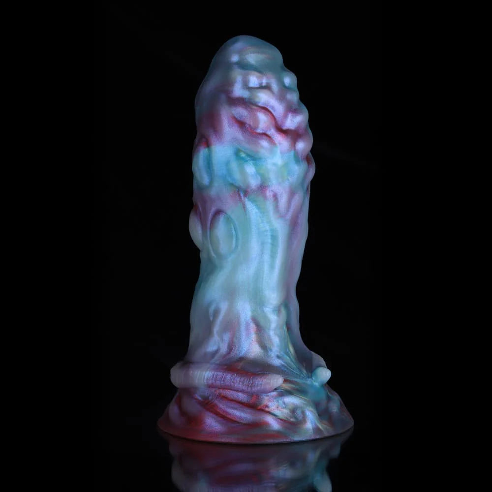 Taurus Blue Purple Gradient Knot Dildo