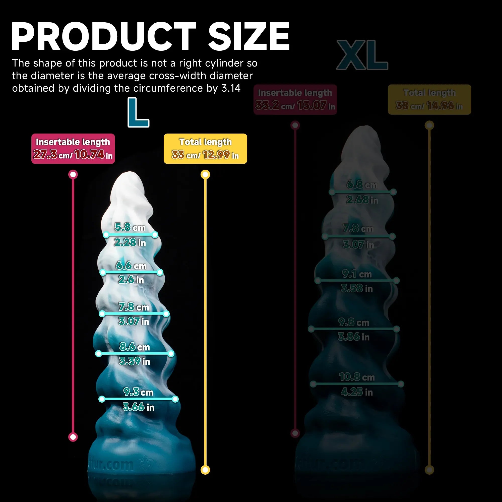Thick Conqueror Dildo – Platinum Silicone, Tapered Realistic Design