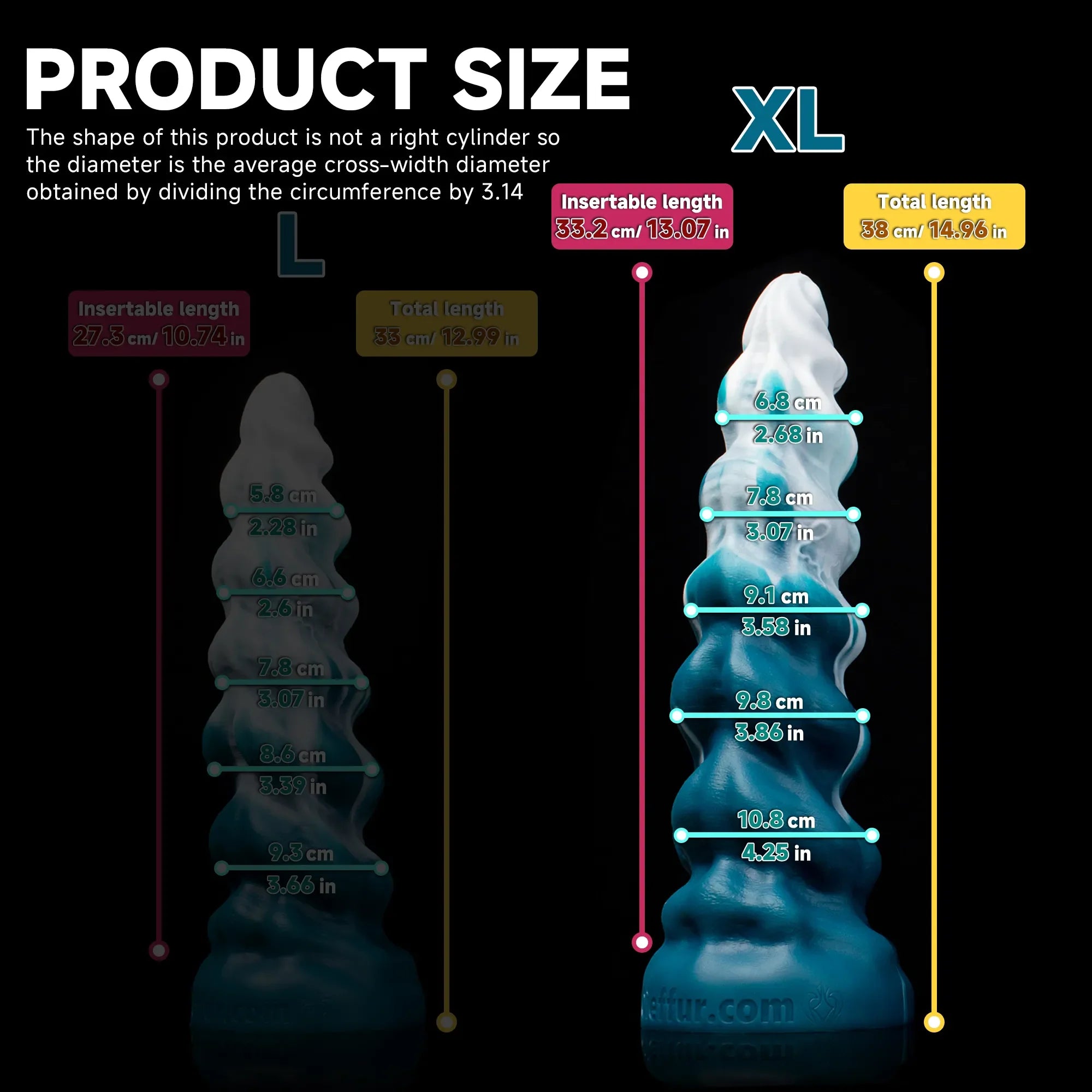 Thick Conqueror Dildo – Platinum Silicone, Tapered Realistic Design