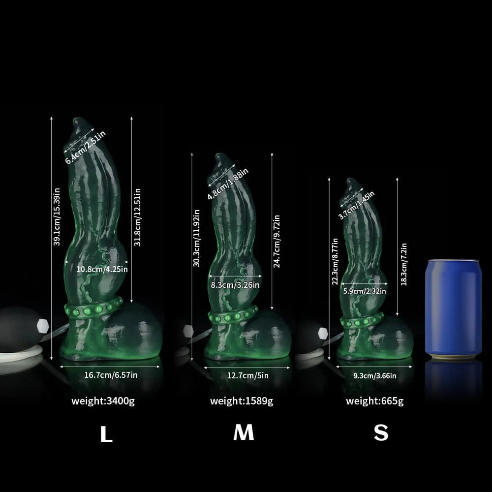 Venom Green Knot Dildo – Premium Silicone Ejaculating Design