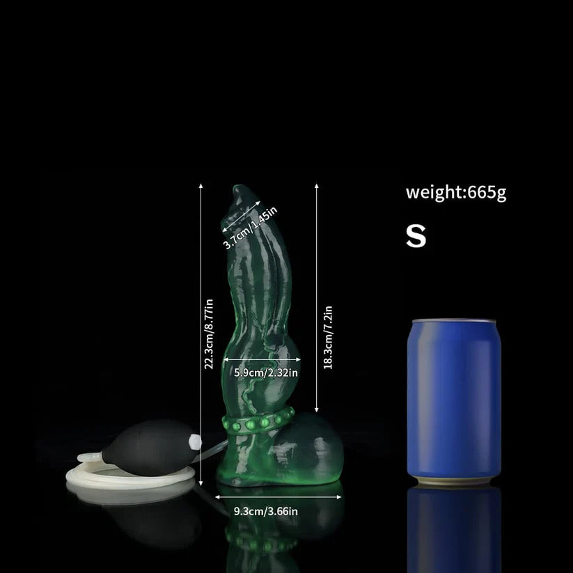 Venom Green Knot Dildo – Premium Silicone Ejaculating Design