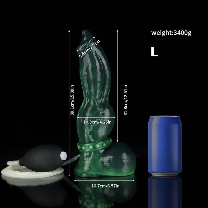 Venom Green Knot Dildo – Premium Silicone Ejaculating Design