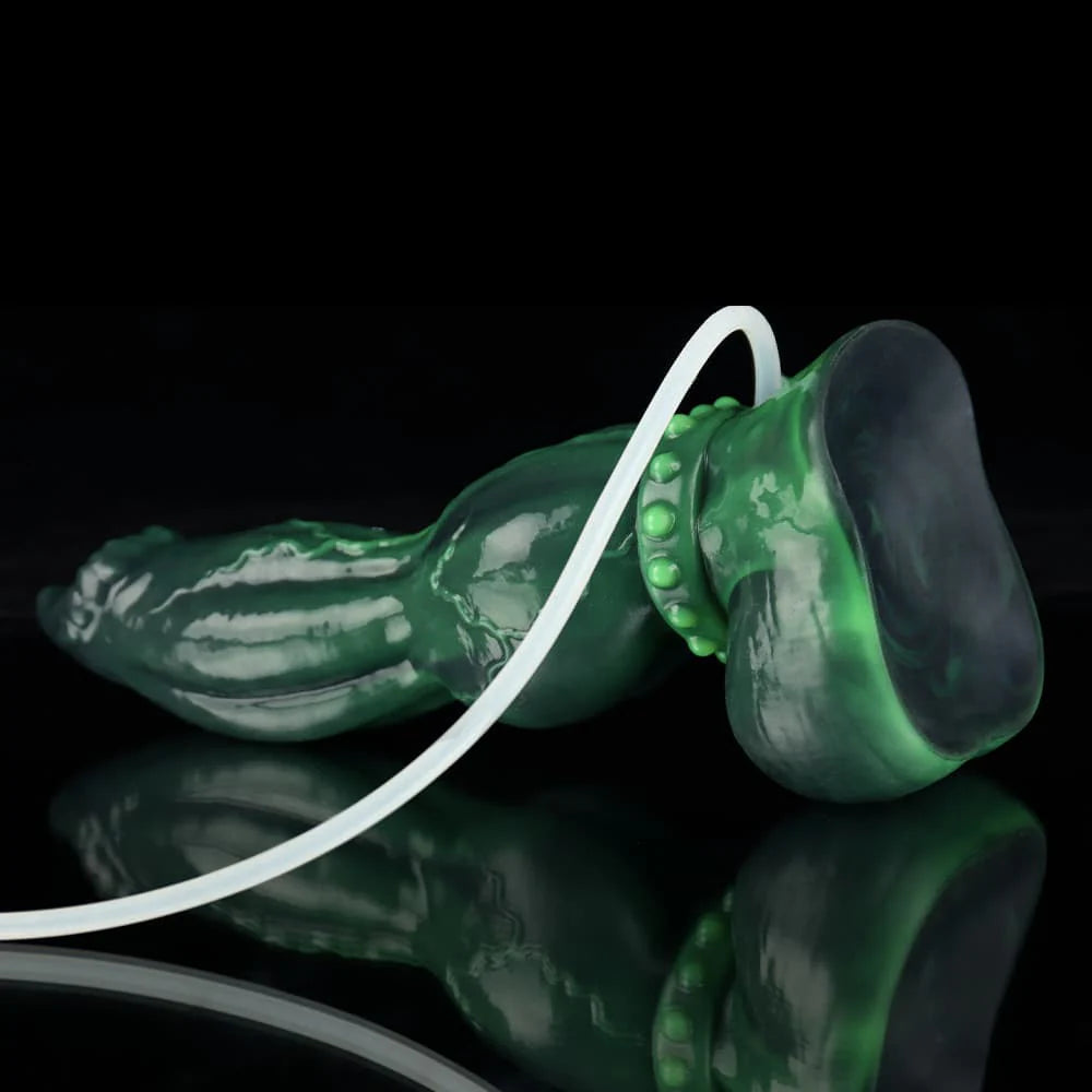 Venom Green Knot Dildo – Premium Silicone Ejaculating Design
