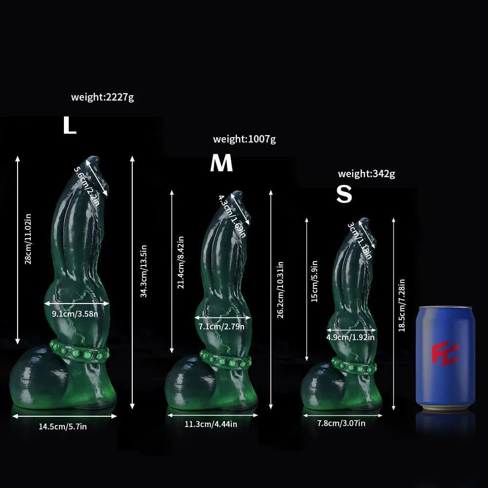 Venom Green Knot Dildo – Premium Silicone Fantasy Toy