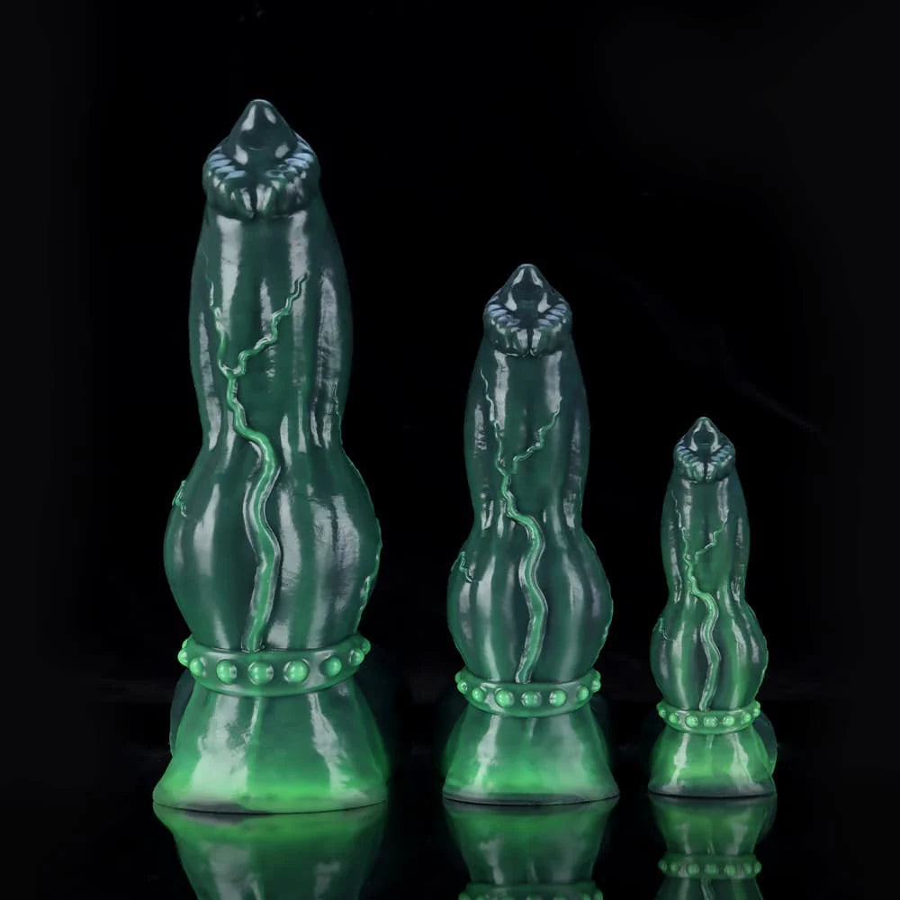 Venom Green Knot Dildo – Premium Silicone Fantasy Toy