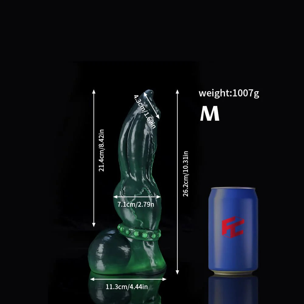 Venom Green Knot Dildo – Premium Silicone Fantasy Toy
