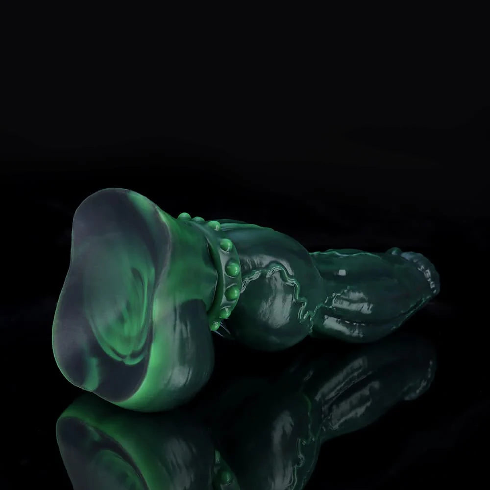 Venom Green Knot Dildo – Premium Silicone Fantasy Toy