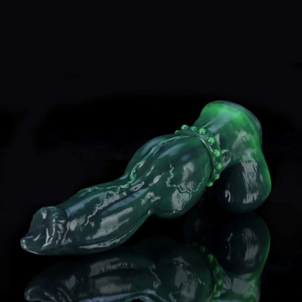 Venom Green Knot Dildo – Premium Silicone Fantasy Toy