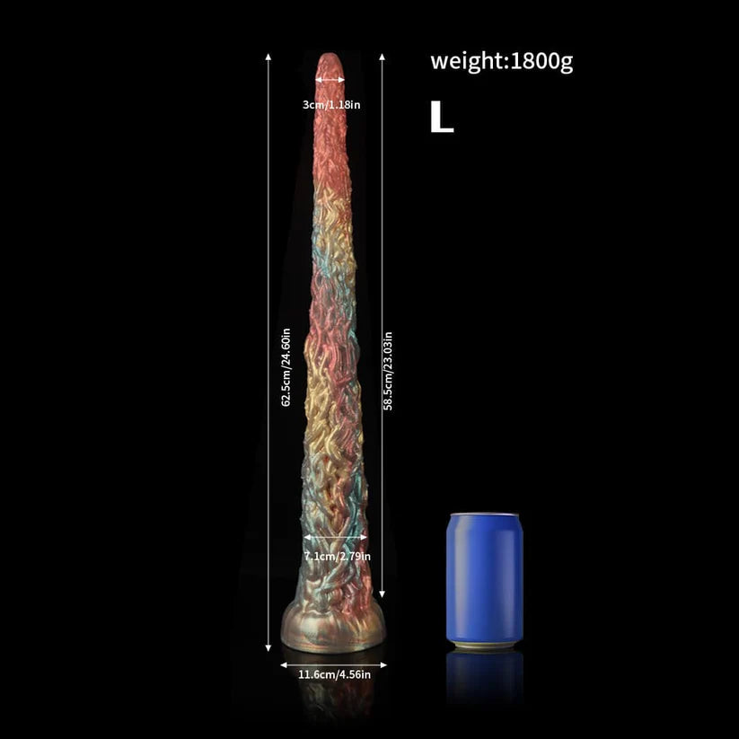 Vine Rainbow Tentacle Dildo – Fantasy Silicone Anal Plug