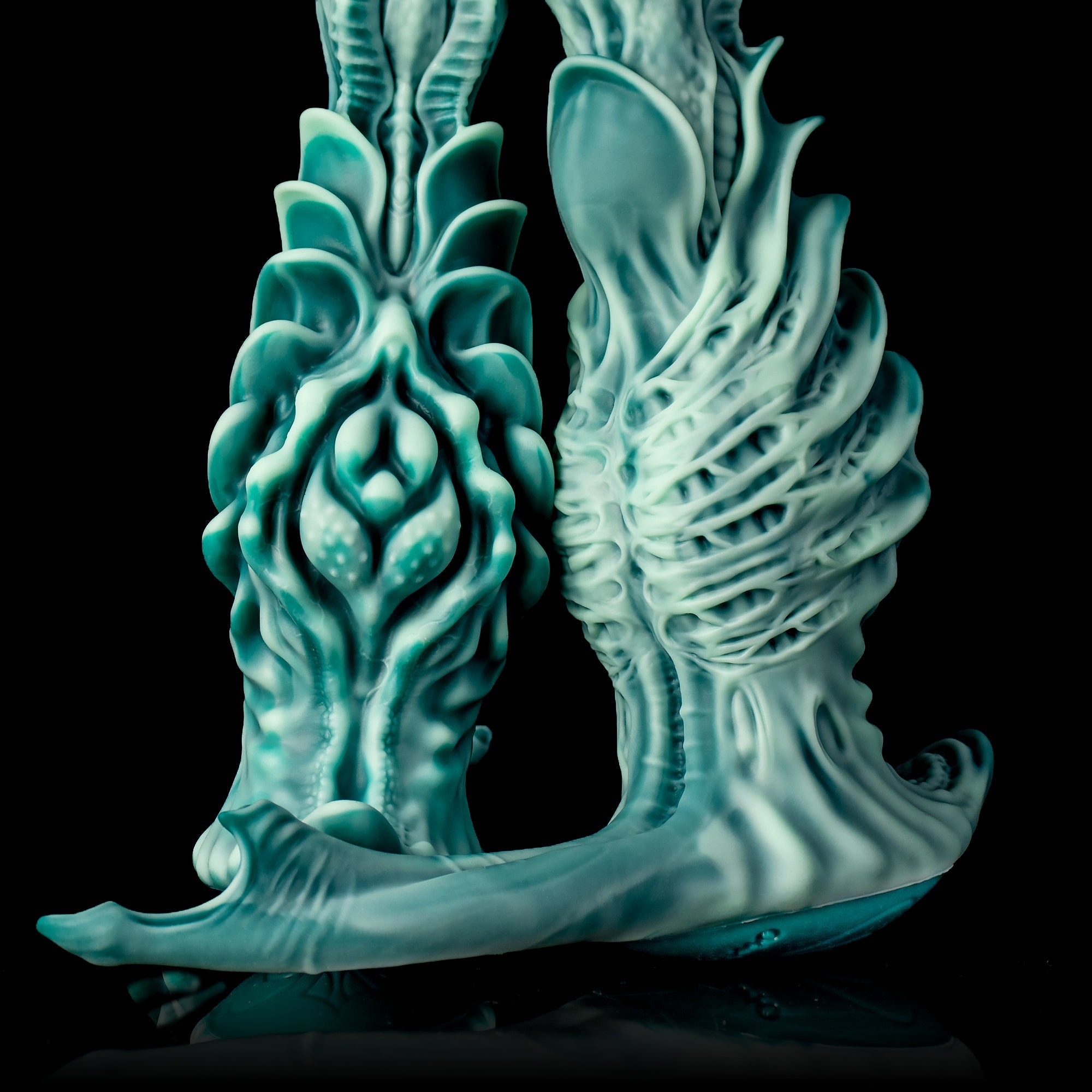 Winding Fantasy Dildo with Textured Beads