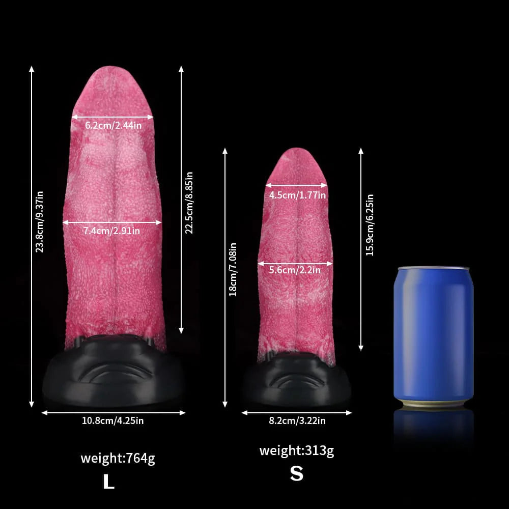 Wolf Tongue Rose Pink Fantasy Dildo – Premium Silicone Design
