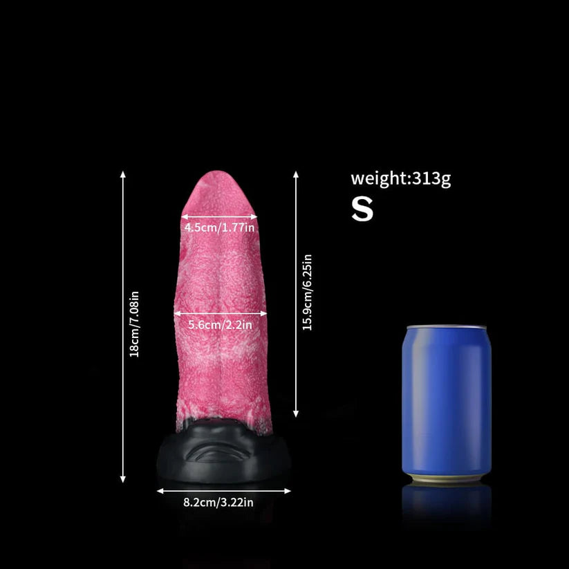 Wolf Tongue Rose Pink Fantasy Dildo – Premium Silicone Design