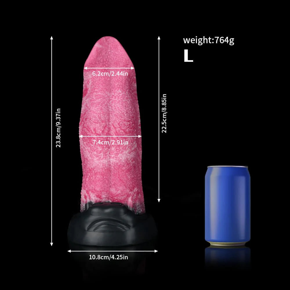 Wolf Tongue Rose Pink Fantasy Dildo – Premium Silicone Design
