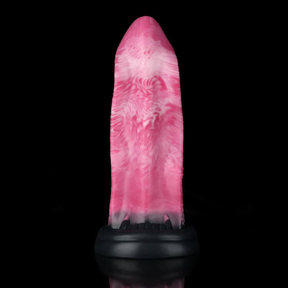 Wolf Tongue Rose Pink Fantasy Dildo – Premium Silicone Design