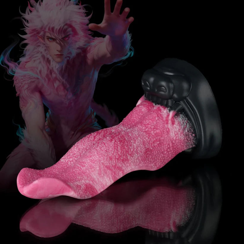 Wolf Tongue Rose Pink Fantasy Dildo – Premium Silicone Design
