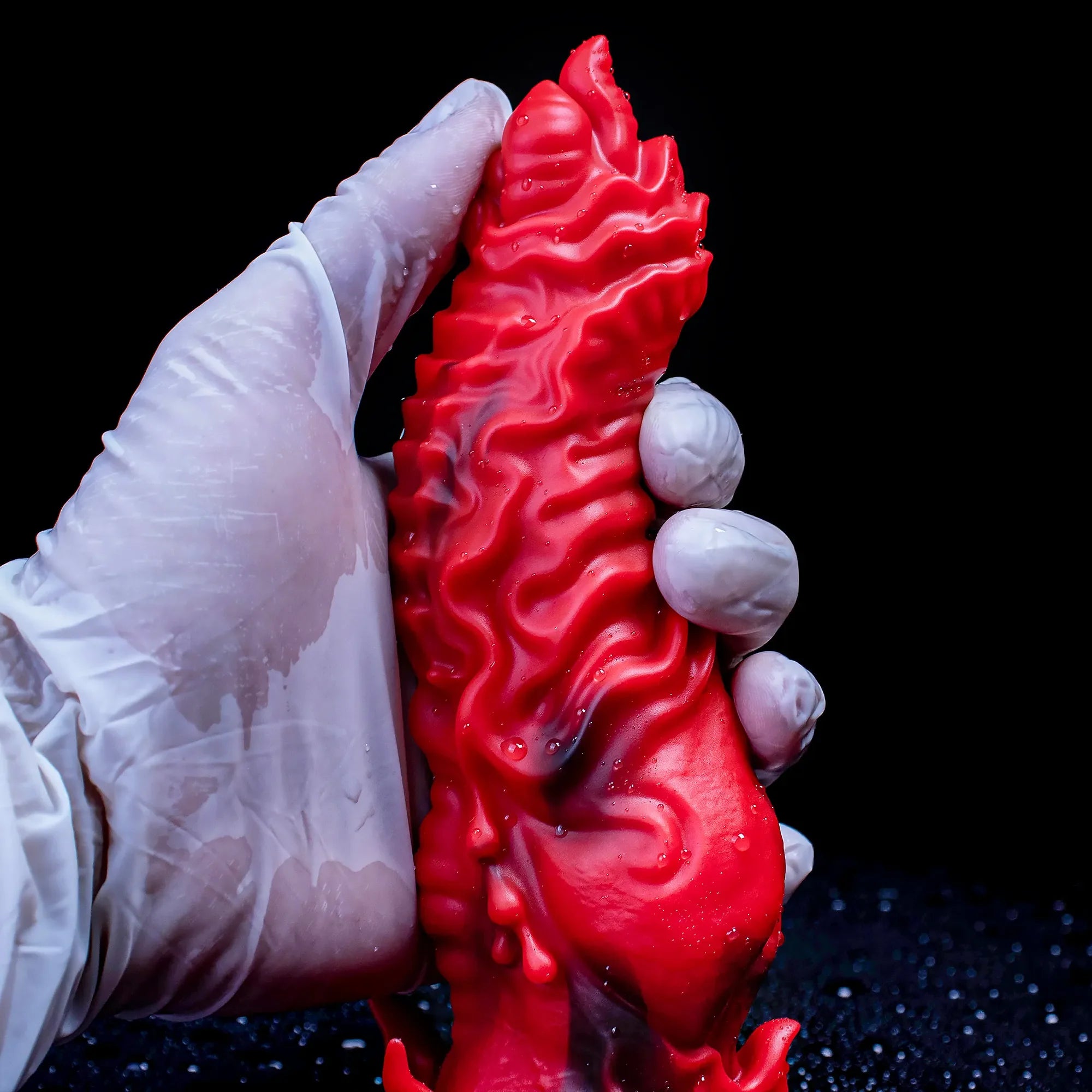 Dragon Fantasy Silicone Dildo with Scales, Tentacles & Suction Cup